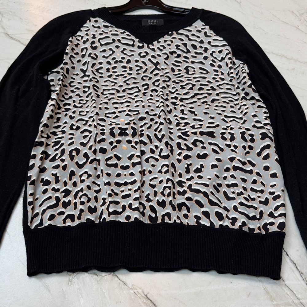 Barney’s Co-op Mixed Media Sweater